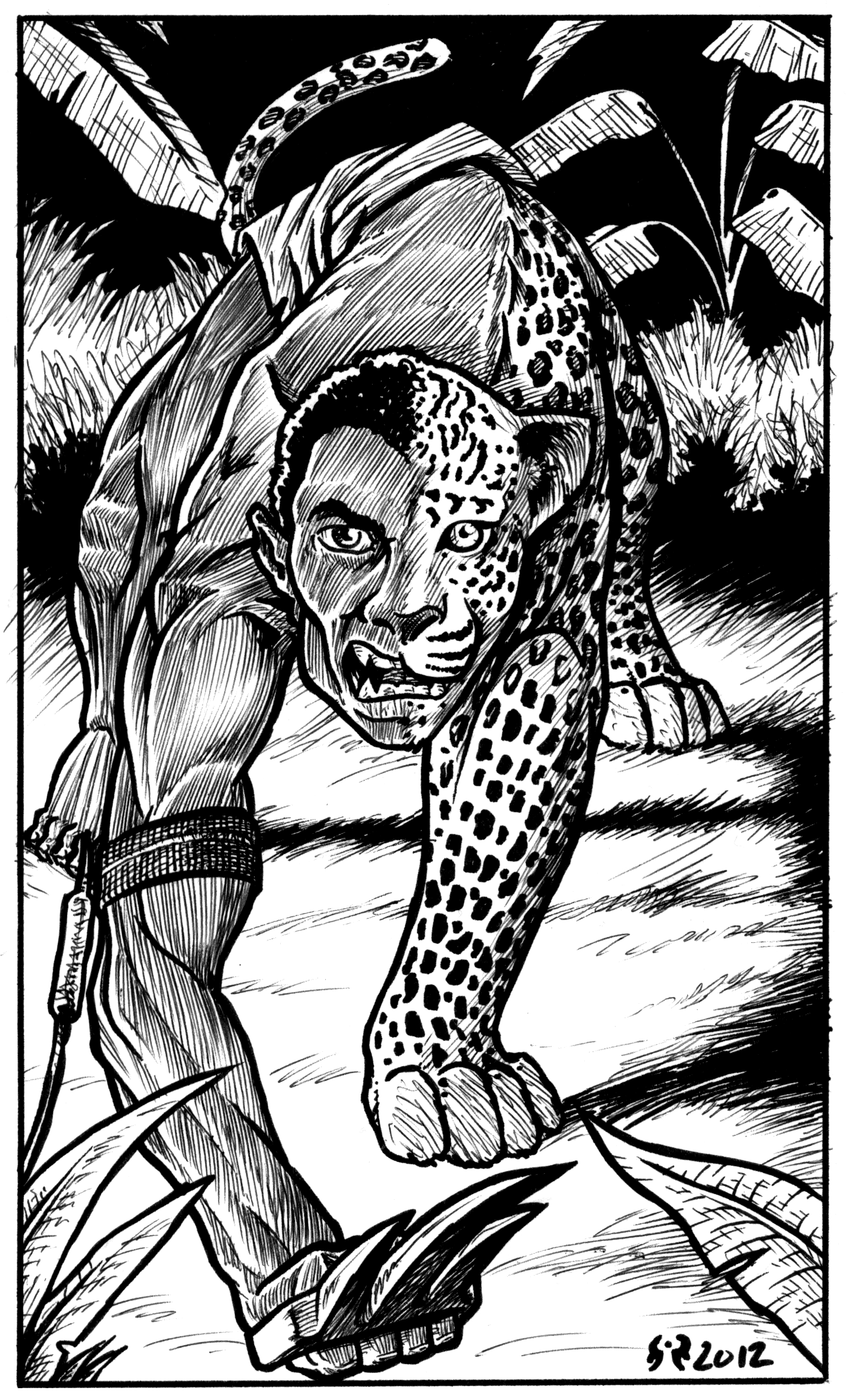 Wereleopard by Luigi Castellani